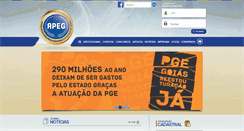 Desktop Screenshot of apeg.org.br