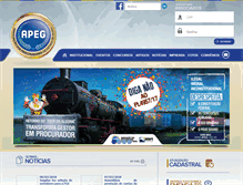 Tablet Screenshot of apeg.org.br